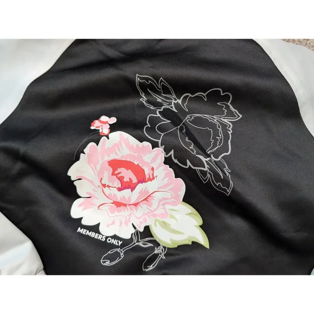 Members Only; SIZE Girls 10, Hot Pink Rose Jacket/Coat; Lightweight; varsity